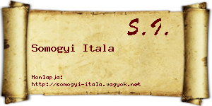Somogyi Itala névjegykártya